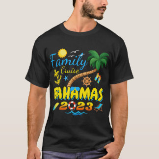 T-shirt Family Cruise Bahamas 2023 Groupe de jumelage Été 