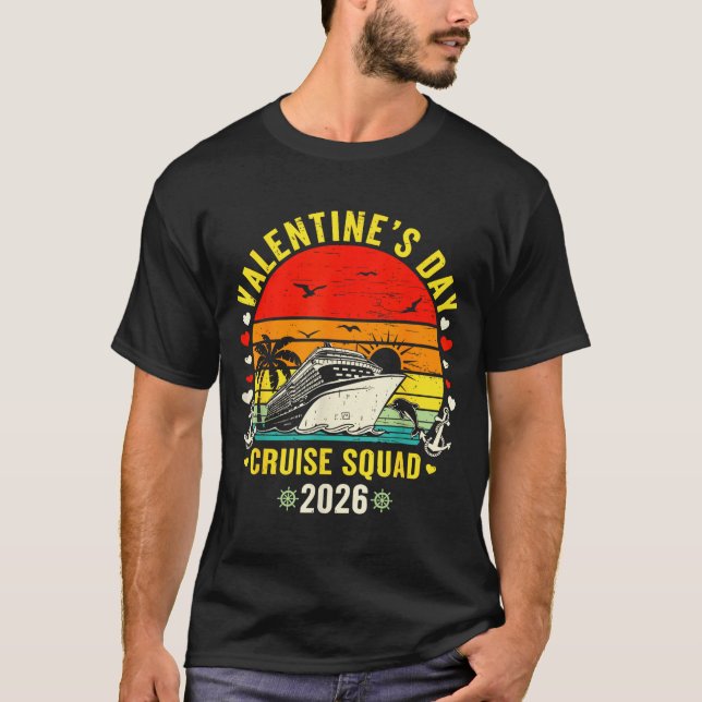 T-shirt Family Matching Valentines Day For Couples Cruise  (Devant)