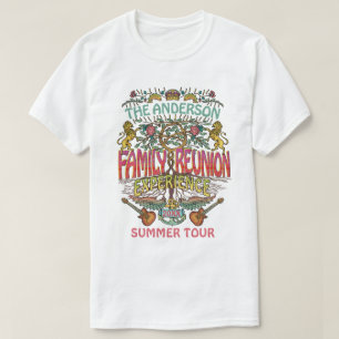 T-shirt Family Reunion Band Retro les années 70 Concert Lo