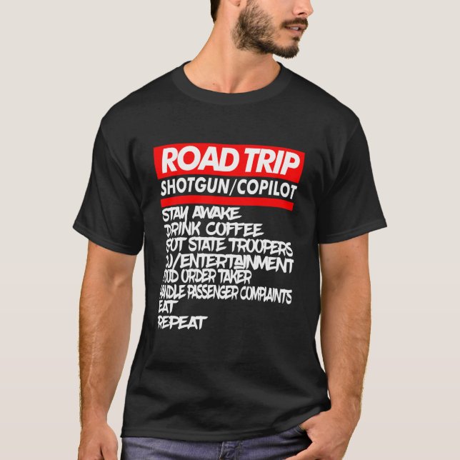 T-shirt Family Road Trip Vacation Summer Outdoors (Devant)