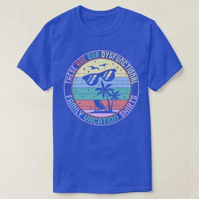 T-shirt Family Vacation Dysfunctional Flipflop Beach Vacat (Design devant)