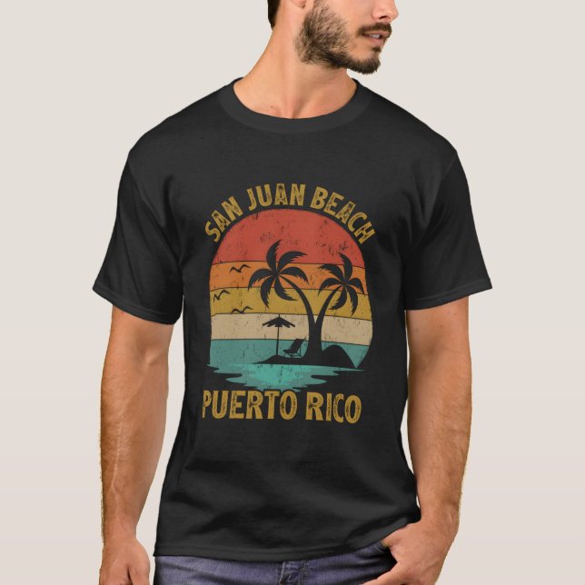 T-shirt Family Vacation Puerto Rico San Juan Beach (Devant)