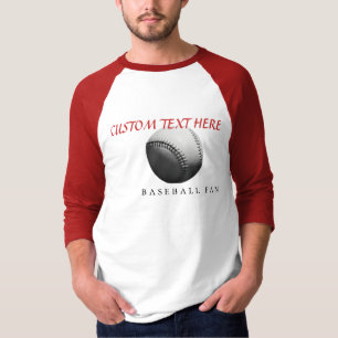 T-shirt Fan de base-ball personnalisable - votre texte -