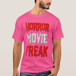 T-shirt Fan de films d'horreur pour femmes Drôle de folle