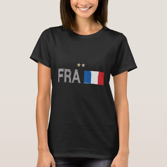 T-shirt Fan de football France Chemise Française (Devant)