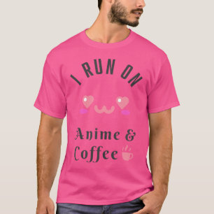 T-shirt Fan de l'anime et du café Kawaii Cosplay Geek