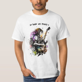 T-shirt fan de musique rock guitare