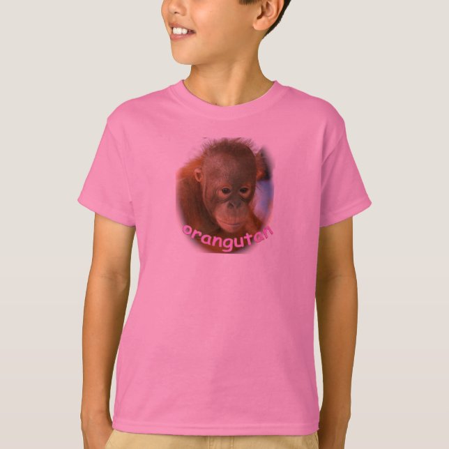T-shirt Fan mignonne d'orang-outan de bébé (Devant)