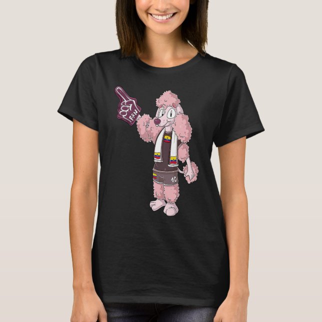 T-shirt Fan Poodle Ecuador (Devant)