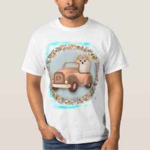 T-shirt Fancy Pomeranian Voiture