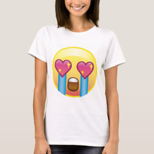 T-shirt Fangirl a excité le dessus heureux pleurant de