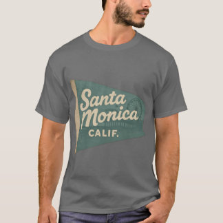 T-shirt Fanion de Santa Monica Californie