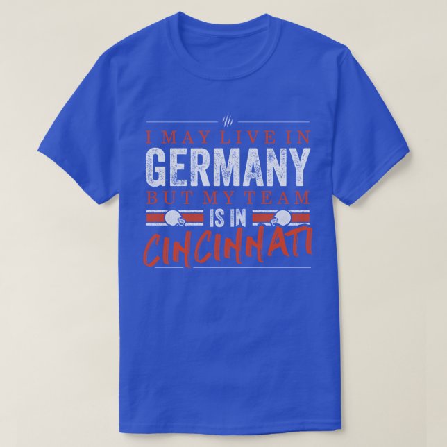 T-shirt Fans de l'équipe de Cincinnati en Allemagne (Design devant)
