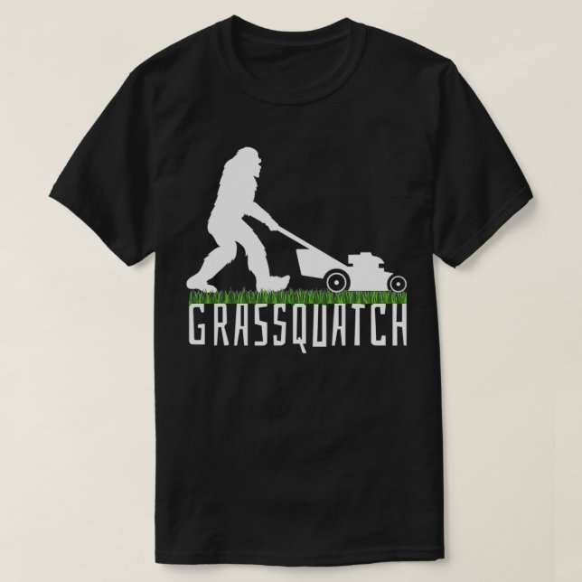 T-shirt Fantaisie Chemise de sciage de pelouse Grassquatch (Design devant)