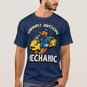 T-shirt Fantaisie crevette paillettes pour une auto crevet