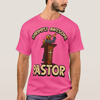 T-shirt Fantaisie crevettes paillettes pour Pasteur chréti