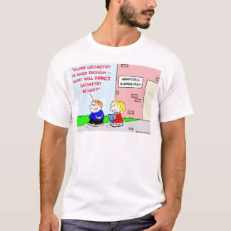 T-shirt fantaisie de géométrie plane d'école