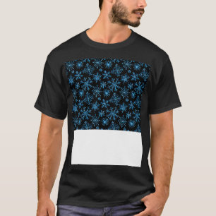 T-shirt Fantaisie de Noël Masque Visage Snowflakes Masque 