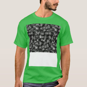 T-shirt Fantaisie de Noël Masque Visage Snowflakes Masque 