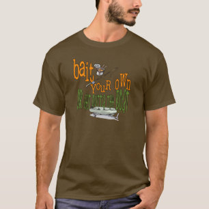 T-shirt Fantaisie de pêche Chemise de pêche Humour appât d