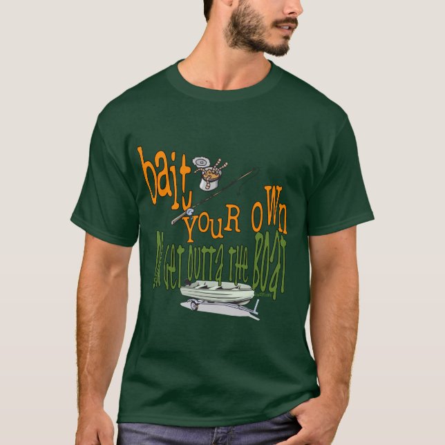 T-shirt Fantaisie de pêche Chemise de pêche Humour appât d (Devant)