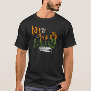 T-shirt Fantaisie de pêche Chemise de pêche Humour appât d