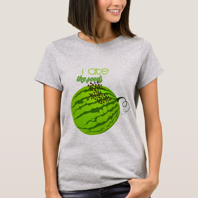T-shirt Fantaisie - Je mange les graines (Devant)