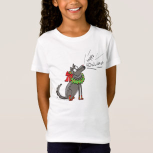 T-Shirt Fantaisie Loup Noël Joyeux Howlidays Holiday