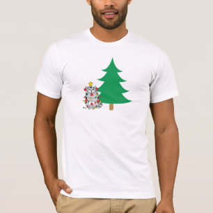 T-shirt Fantaisie Noël des feux de Noël des fats