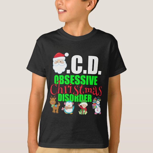 T-shirt Fantaisie Noël Enfants vacances (Devant)