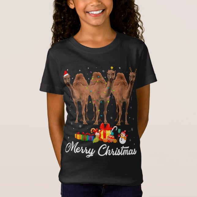 T-Shirt Fantaisie Noël Lumières Noël Noël Jeu de rôle Came (Devant)