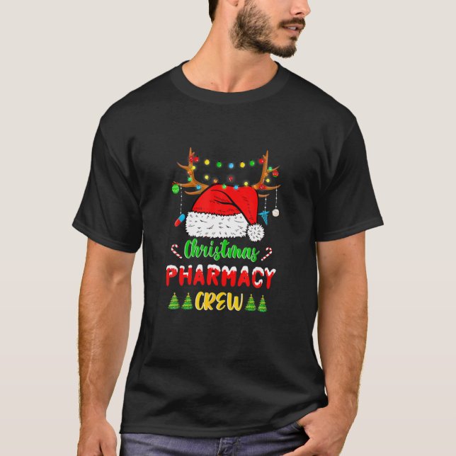 T-shirt Fantaisie Noël Lumières Pharmacy Éminceur Sant (Devant)