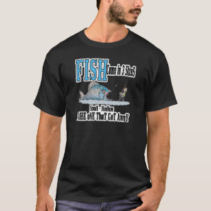 T-shirt Fantaisie Pêche Chemise Humour Pêche 3 tailles