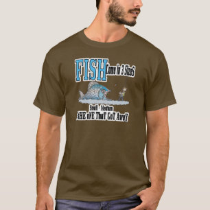 T-shirt Fantaisie Pêche Chemise Humour Pêche 3 tailles