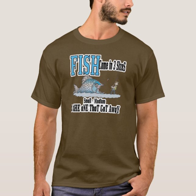 T-shirt Fantaisie Pêche Chemise Humour Pêche 3 tailles (Devant)