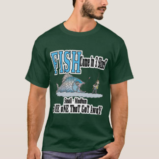 T-shirt Fantaisie Pêche Chemise Humour Pêche 3 tailles