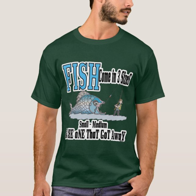 T-shirt Fantaisie Pêche Chemise Humour Pêche 3 tailles (Devant)