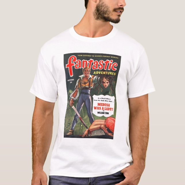 T-shirt Fantastic Adventures (Oct, 1951) (Devant)