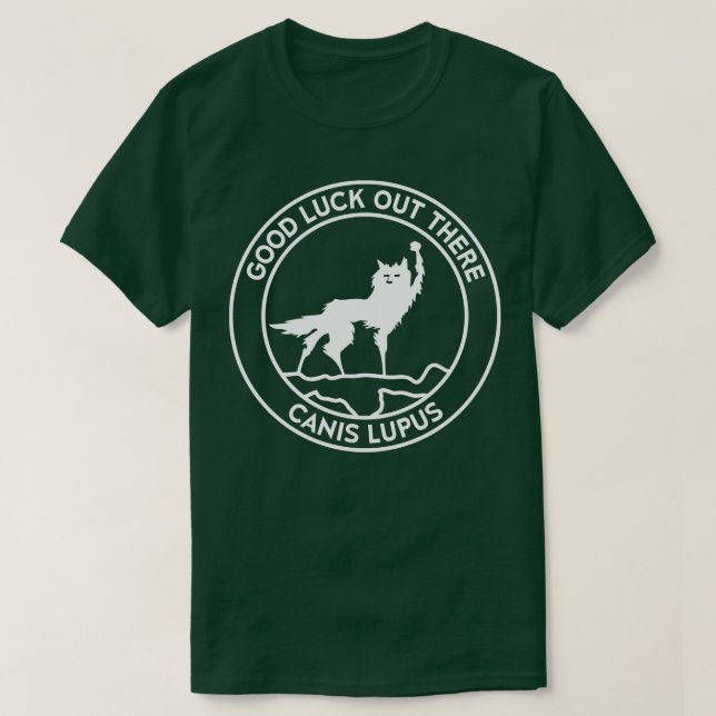 T-shirt Fantastic Fox Wolf Canis Lupus Cercle Clean (Design devant)