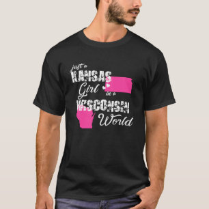 T-shirt Fantastique chemise Kansas Juste une fille du Kans