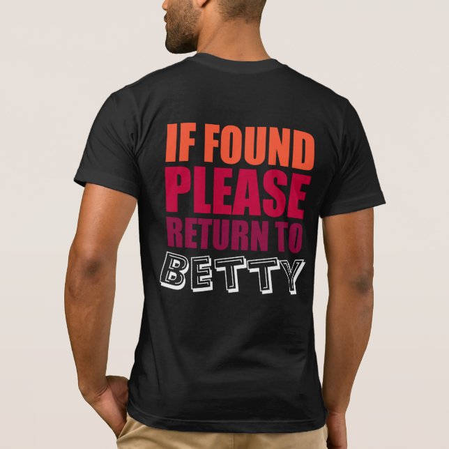 T-shirt Fantastique Chemises Couples Personnalisées (Dos)