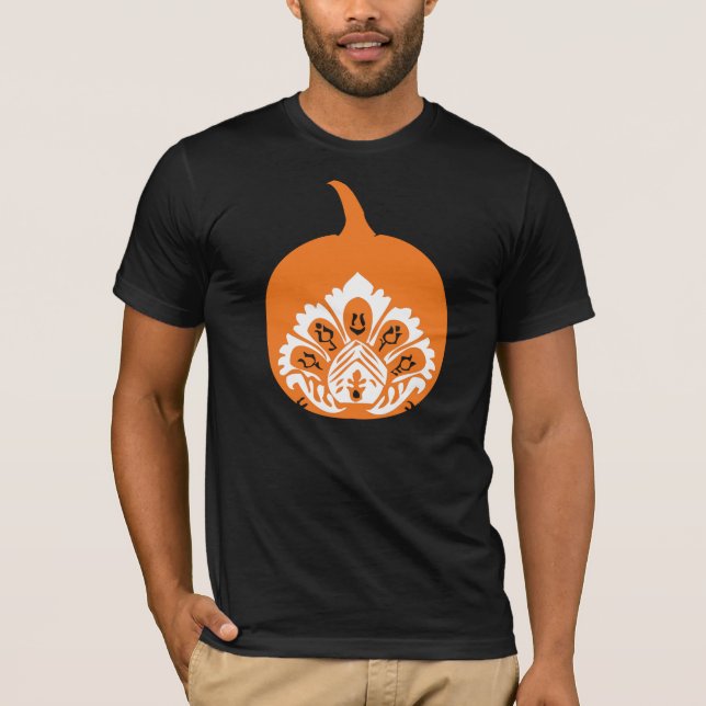 T-shirt Fantastique Citrouille Pour Halloween D'Automne (Devant)