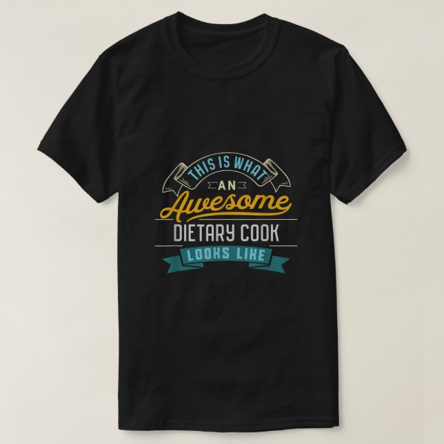 T-shirt Fantastique Cuisinière Alimentaire Chemise Awesome (Design devant)