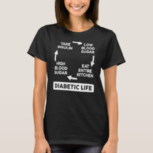 T-shirt Fantastique cycle de vie diabétique Chemise de sen