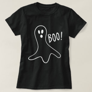 T-shirt Fantastique Fantôme Halloween partie Noir Blanc