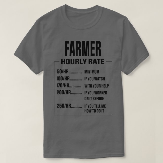 T-shirt Fantastique ferme Hobby dire fermier (Design devant)
