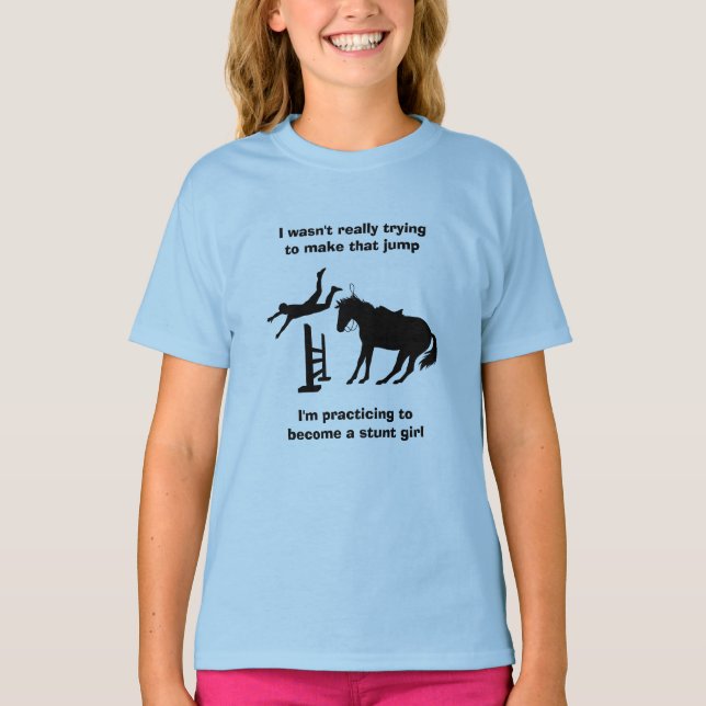 T-shirt Fantastique Fille De Fouet Du Cheval En Formation (Devant)