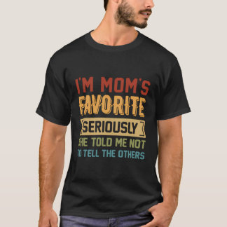 T-shirt Fantastique Frère Je Suis Le Favori De Maman Elle 