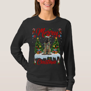 T-shirt Fantastique lumière Noël Chapeau Chien belge Malin