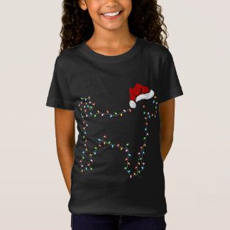 T-Shirt Fantastique Noël Éclairage Santa Chapeau Labradood